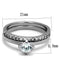Vintage Engagement Rings TK2115 Stainless Steel Ring with AAA Grade CZ