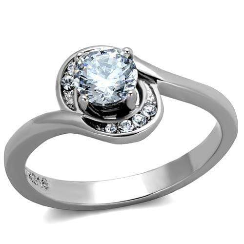 Vintage Engagement Rings TK2116 Stainless Steel Ring with AAA Grade CZ