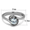 Vintage Engagement Rings TK2116 Stainless Steel Ring with AAA Grade CZ