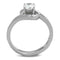 Vintage Engagement Rings TK2116 Stainless Steel Ring with AAA Grade CZ
