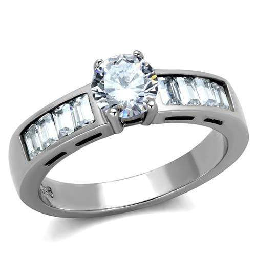Vintage Engagement Rings TK2117 Stainless Steel Ring with AAA Grade CZ
