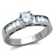 Vintage Engagement Rings TK2117 Stainless Steel Ring with AAA Grade CZ