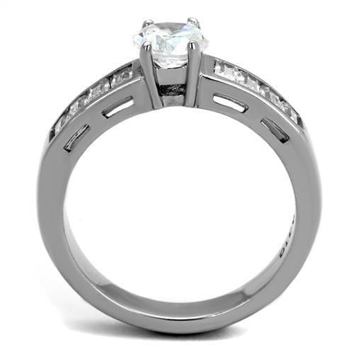 Vintage Engagement Rings TK2117 Stainless Steel Ring with AAA Grade CZ