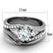 Vintage Engagement Rings TK2118 Stainless Steel Ring with AAA Grade CZ