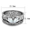 Vintage Engagement Rings TK2119 Stainless Steel Ring with AAA Grade CZ