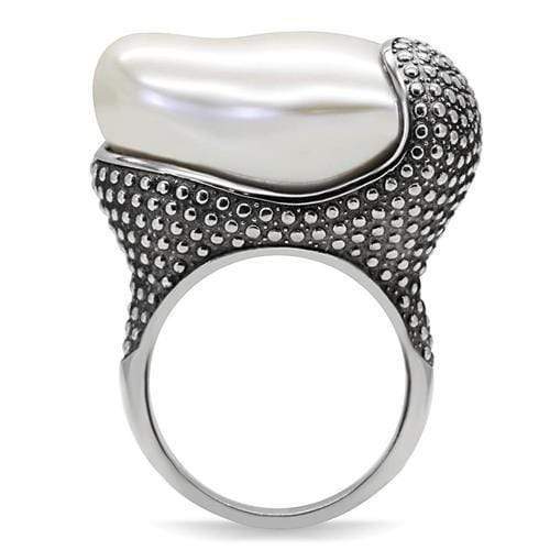 Vintage Engagement Rings TK212 Stainless Steel Ring with Synthetic