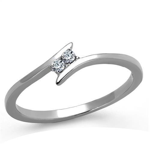 Silver Jewelry Rings Vintage Engagement Rings TK2121 Stainless Steel Ring with AAA Grade CZ Alamode Fashion Jewelry Outlet