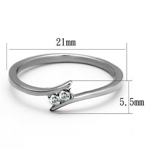 Silver Jewelry Rings Vintage Engagement Rings TK2121 Stainless Steel Ring with AAA Grade CZ Alamode Fashion Jewelry Outlet