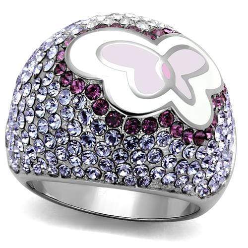 Vintage Engagement Rings TK2125 Stainless Steel Ring with Top Grade Crystal
