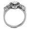 Vintage Engagement Rings TK2136 Two-Tone Stainless Steel Ring with Crystal