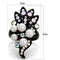 Vintage Engagement Rings TK2138 Black - Stainless Steel Ring with Synthetic