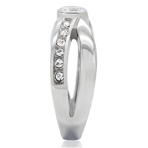 Vintage Engagement Rings TK214 Stainless Steel Ring with AAA Grade CZ
