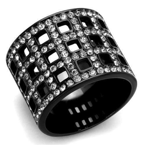 Vintage Engagement Rings TK2155 - Stainless Steel Ring with Crystal
