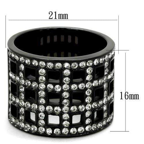 Vintage Engagement Rings TK2155 - Stainless Steel Ring with Crystal