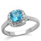 Vintage Engagement Rings TK2161 Stainless Steel Ring with Synthetic
