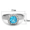 Vintage Engagement Rings TK2161 Stainless Steel Ring with Synthetic