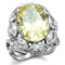 Vintage Engagement Rings TK2162 Stainless Steel Ring & CZ
