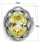 Vintage Engagement Rings TK2162 Stainless Steel Ring & CZ