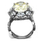 Vintage Engagement Rings TK2162 Stainless Steel Ring & CZ