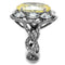 Silver Jewelry Rings Vintage Engagement Rings TK2162 Stainless Steel Ring & CZ Alamode Fashion Jewelry Outlet