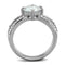 Silver Jewelry Rings Vintage Engagement Rings TK2165 Stainless Steel Ring with AAA Grade CZ Alamode Fashion Jewelry Outlet