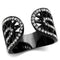 Silver Jewelry Rings Vintage Engagement Rings TK2166 - Stainless Steel Ring with Crystal Alamode Fashion Jewelry Outlet