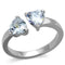Vintage Engagement Rings TK2167 Stainless Steel Ring with AAA Grade CZ