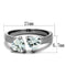 Vintage Engagement Rings TK2167 Stainless Steel Ring with AAA Grade CZ