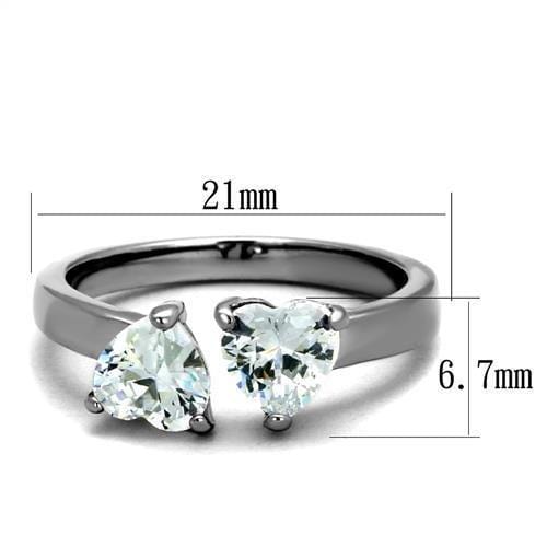 Vintage Engagement Rings TK2167 Stainless Steel Ring with AAA Grade CZ