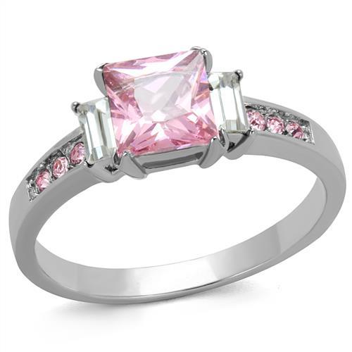 Vintage Engagement Rings TK2169 Stainless Steel Ring with AAA Grade CZ