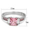 Silver Jewelry Rings Vintage Engagement Rings TK2169 Stainless Steel Ring with AAA Grade CZ Alamode Fashion Jewelry Outlet