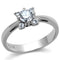 Silver Jewelry Rings Vintage Engagement Rings TK2172 Stainless Steel Ring with AAA Grade CZ Alamode Fashion Jewelry Outlet