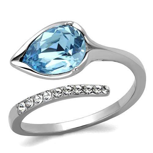 Vintage Engagement Rings TK2174 Stainless Steel Ring with Top Grade Crystal