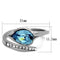 Vintage Engagement Rings TK2174 Stainless Steel Ring with Top Grade Crystal