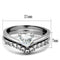 Silver Jewelry Rings Vintage Engagement Rings TK2178 Stainless Steel Ring with AAA Grade CZ Alamode Fashion Jewelry Outlet