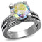 Silver Jewelry Rings Vintage Engagement Rings TK2179 Stainless Steel Ring with AAA Grade CZ AB Alamode Fashion Jewelry Outlet