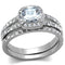 Vintage Engagement Rings TK2180 Stainless Steel Ring with AAA Grade CZ