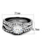 Vintage Engagement Rings TK2180 Stainless Steel Ring with AAA Grade CZ