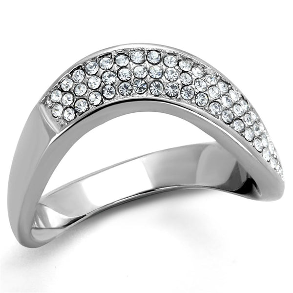 Vintage Engagement Rings TK2181 Stainless Steel Ring with Crystal