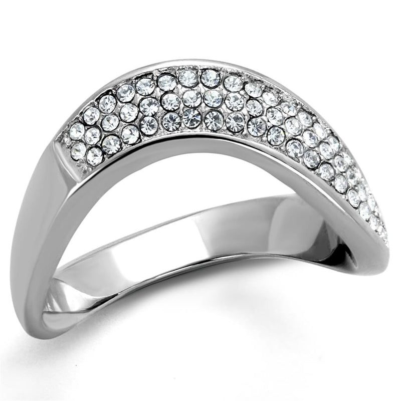 Vintage Engagement Rings TK2181 Stainless Steel Ring with Crystal