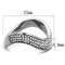 Silver Jewelry Rings Vintage Engagement Rings TK2181 Stainless Steel Ring with Crystal Alamode Fashion Jewelry Outlet