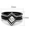 Vintage Engagement Rings TK2185 - Stainless Steel Ring with Crystal