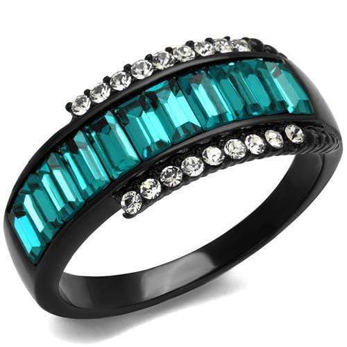 Vintage Engagement Rings TK2190 - Stainless Steel Ring with Crystal