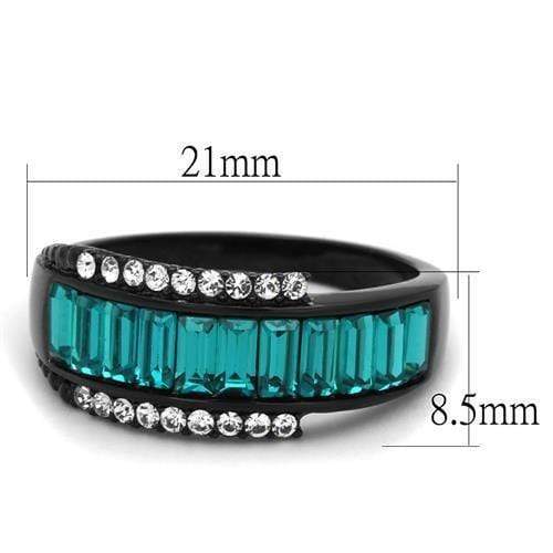 Vintage Engagement Rings TK2190 - Stainless Steel Ring with Crystal