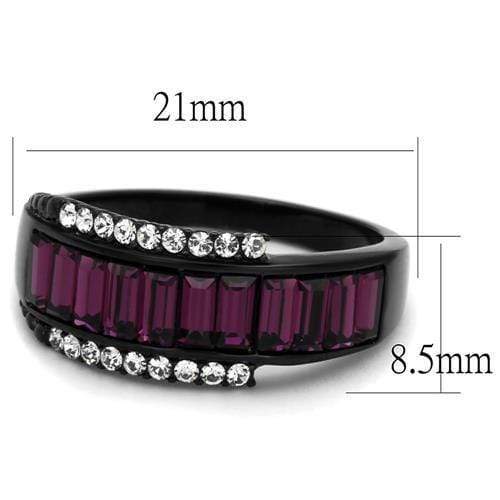 Vintage Engagement Rings TK2191 - Stainless Steel Ring with Crystal