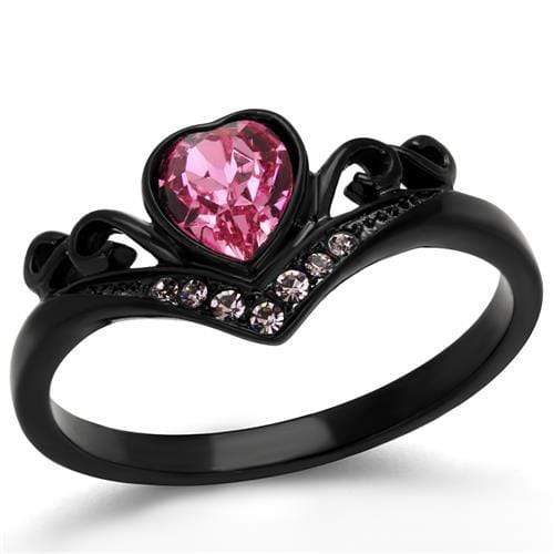 Vintage Engagement Rings TK2192 - Stainless Steel Ring with Crystal