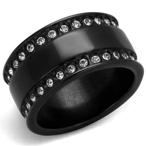 Vintage Engagement Rings TK2195 - Stainless Steel Ring with Crystal