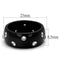 Vintage Engagement Rings TK2196 Black - Stainless Steel Ring with CZ