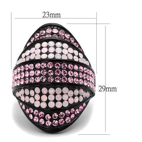 Vintage Engagement Rings TK2201 - Stainless Steel Ring with Crystal