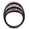 Silver Jewelry Rings Vintage Engagement Rings TK2201 - Stainless Steel Ring with Crystal Alamode Fashion Jewelry Outlet